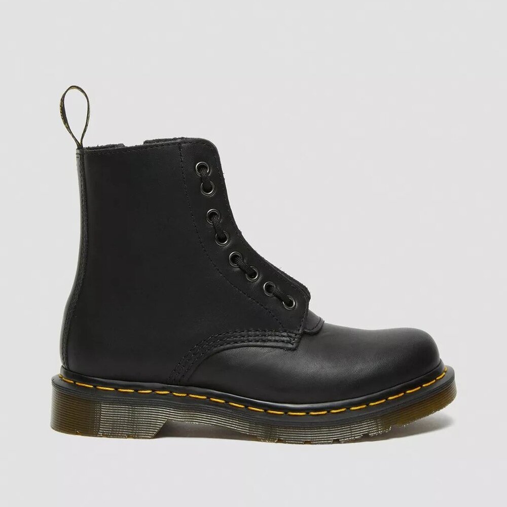 Dr. Martens - 1460 Women's Pascal Nappa Zipper Boots - Black - Leather - Size 6 - Picture 5 of 14